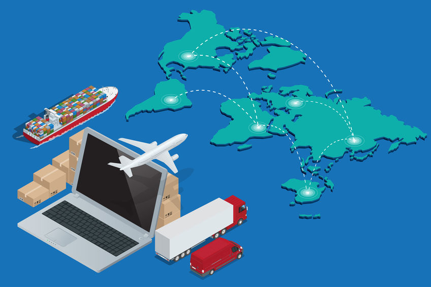 Global Supply Chain Graphic