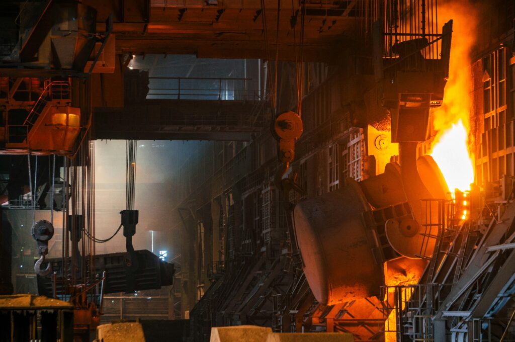 High-temperature thermal protection application for steel and metal processing facilities