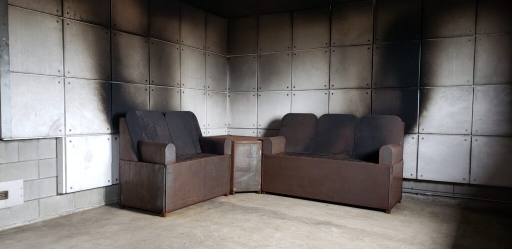 Thermablast thermal lining system for fire training facilities