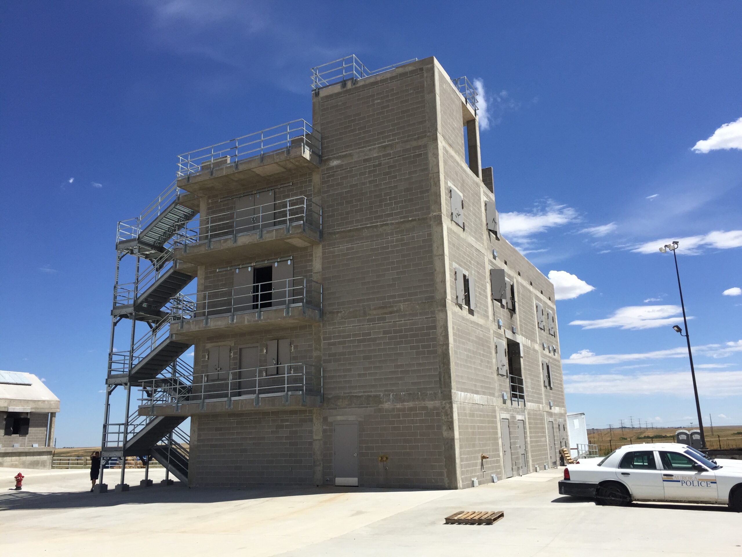 Multi-level training tower used for realistic firefighter training